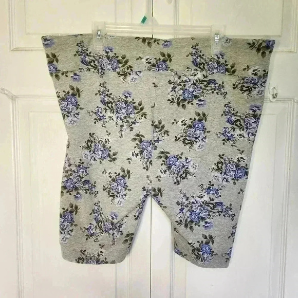 George Women's Plus Size Cotton  Blend Floral Bike Shorts - Size 3x - Picture 8 of 10